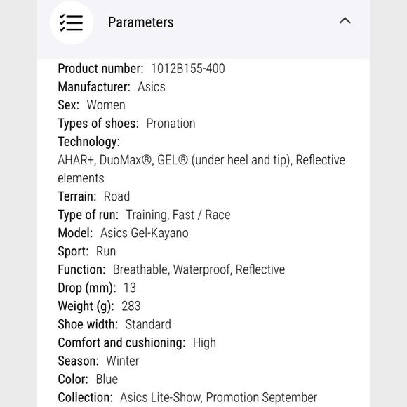 NIB Asics Wmns 8 39.5 Gel-Kayano 28 AWL Athletic Training Shoes Fitness Sneakers - Picture 10 of 12